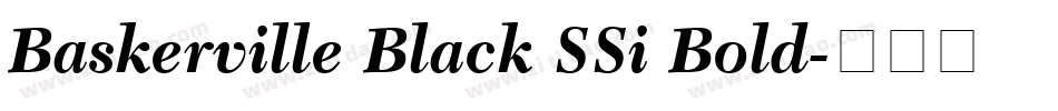 Baskerville Black SSi Bold字体转换